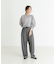 new basic　リネン混スポンディッシュニットプルオーバー