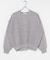 new basic　リネン混スポンディッシュニットプルオーバー