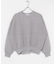 new basic　リネン混スポンディッシュニットプルオーバー