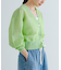 new basic　リネン混スポンディッシュニットカーディガン
