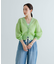 new basic　リネン混スポンディッシュニットカーディガン