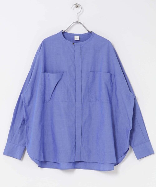 新品タグ付　かぐれ　コットンダブルポケットワイドシャツ　アーバンリサーチドアーズ コットンダブルポケットワイドシャツ（シャツ/ブラウス）｜かぐれ