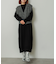 フリンジベストレイヤードニットワンピース