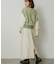フリンジベストレイヤードニットワンピース