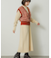 フリンジベストレイヤードニットワンピース