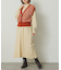 フリンジベストレイヤードニットワンピース