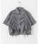 クロップドシャーリングシャツ(半袖)