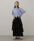 クロップドシャーリングシャツ(半袖)