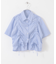 クロップドシャーリングシャツ(半袖)