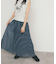 シアーチェックプリーツスカート