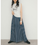 シアーチェックプリーツスカート