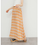 シアーチェックプリーツスカート