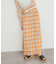 シアーチェックプリーツスカート