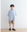 『WEB／一部店舗限定サイズ』ロゴ刺繍ストライプシャツ(KIDS)