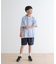 『WEB／一部店舗限定サイズ』ロゴ刺繍ストライプシャツ(KIDS)