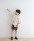 『WEB／一部店舗限定サイズ』ロゴ刺繍ストライプシャツ(KIDS)