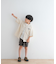 『WEB／一部店舗限定サイズ』ロゴ刺繍ストライプシャツ(KIDS)