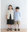『WEB／一部店舗限定サイズ』ロゴ刺繍ストライプシャツ(KIDS)