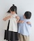 『WEB／一部店舗限定サイズ』ロゴ刺繍ストライプシャツ(KIDS)