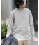 メランジハーフモックプルオーバーニット