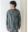 『XLサイズ／WEB限定』シルケットリネンバンドカラーロングスリーブシャツ
