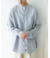 『XLサイズ／WEB限定』シルケットリネンバンドカラーロングスリーブシャツ
