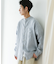 『XLサイズ／WEB限定』シルケットリネンバンドカラーロングスリーブシャツ