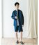 『XLサイズ／WEB限定』シルケットリネンバンドカラーロングスリーブシャツ