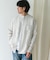 『XLサイズ／WEB限定』シルケットリネンバンドカラーロングスリーブシャツ