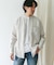 『XLサイズ／WEB限定』シルケットリネンバンドカラーロングスリーブシャツ