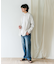 『XLサイズ／WEB限定』シルケットリネンバンドカラーロングスリーブシャツ
