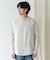 『XLサイズ／WEB限定』シルケットリネンバンドカラーロングスリーブシャツ