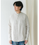 『XLサイズ／WEB限定』シルケットリネンバンドカラーロングスリーブシャツ