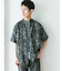『XLサイズ／WEB限定』シルケットリネン バンドカラーショートスリーブシャツ