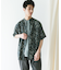 『XLサイズ／WEB限定』シルケットリネン バンドカラーショートスリーブシャツ