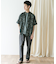 『XLサイズ／WEB限定』シルケットリネン バンドカラーショートスリーブシャツ