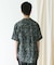 『XLサイズ／WEB限定』シルケットリネン バンドカラーショートスリーブシャツ