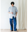 『XLサイズ／WEB限定』シルケットリネン バンドカラーショートスリーブシャツ