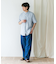 『XLサイズ／WEB限定』シルケットリネン バンドカラーショートスリーブシャツ