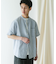 『XLサイズ／WEB限定』シルケットリネン バンドカラーショートスリーブシャツ