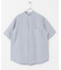 『XLサイズ／WEB限定』シルケットリネン バンドカラーショートスリーブシャツ