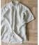 『XLサイズ／WEB限定』シルケットリネン バンドカラーショートスリーブシャツ