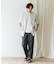 『XLサイズ／WEB限定』シルケットリネン バンドカラーショートスリーブシャツ