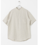 『XLサイズ／WEB限定』シルケットリネン バンドカラーショートスリーブシャツ