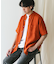 『XLサイズ／WEB限定』シルケットリネン バンドカラーショートスリーブシャツ