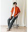 『XLサイズ／WEB限定』シルケットリネン バンドカラーショートスリーブシャツ