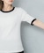 バイカラーコンパクトリブTシャツ