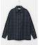 オンブレチェックルーズシャツ