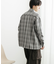 オンブレチェックルーズシャツ