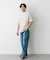 『別注』LACOSTE×DOORS　moss stitch ShortSleeve T-shirts